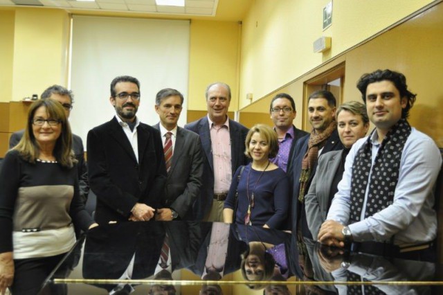 Participantes en la rueda de prensa de presentación de los Conciertos de Navidad de la UA - © María Gilabert / Alicante Mag