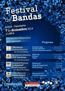 El Festival de Bandas reúne a las cuatro sociedades musicales el domingo en el ADDA en MÚSICA 
