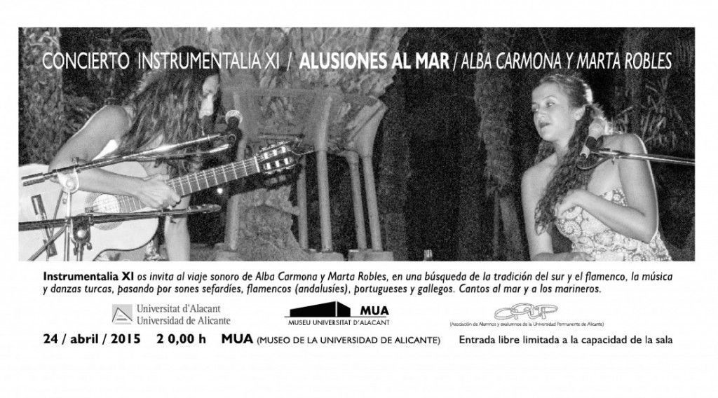 Alba Carmona y Marta Robles ofrecen sus 'Alusiones al Mar' en el MUA en ESCENA 