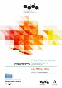 Concierto de la soprano Cristina Sánchez con Veronique Werklé al piano en el ADDA en MÚSICA 