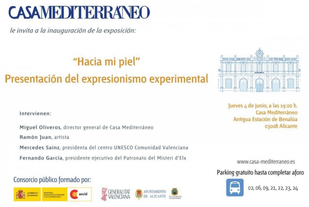 Ramón Juan expone 'Hacia mi piel' en Casa Mediterráneo en PINTURA 