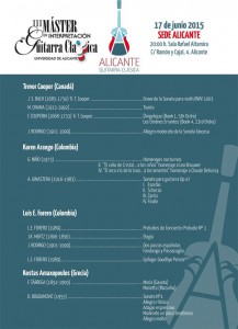 Ciclo de conciertos de guitarra clásica en la Sede Ciudad en MÚSICA 