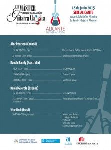 Ciclo de conciertos de guitarra clásica en la Sede Ciudad en MÚSICA 