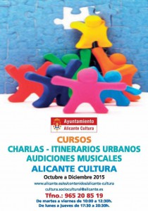 La Concejalía de Cultura ofrece 2.419 plazas en su programa formativo  en CONFERENCIAS 