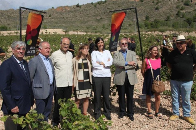 María Blasco en el acto de la celebración de la vendimia