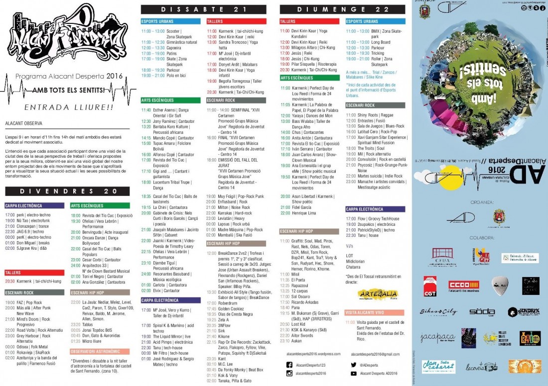 Alacant Desperta sube la cultura urbana al Monte Tossal en MÚSICA 