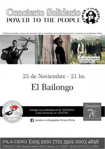 Concierto solidario en Elche a beneficio del pueblo sirio en MÚSICA
