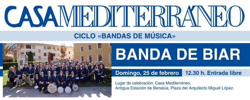La Banda de Biar ofrece un concierto en Casa Mediterráneo en MÚSICA 