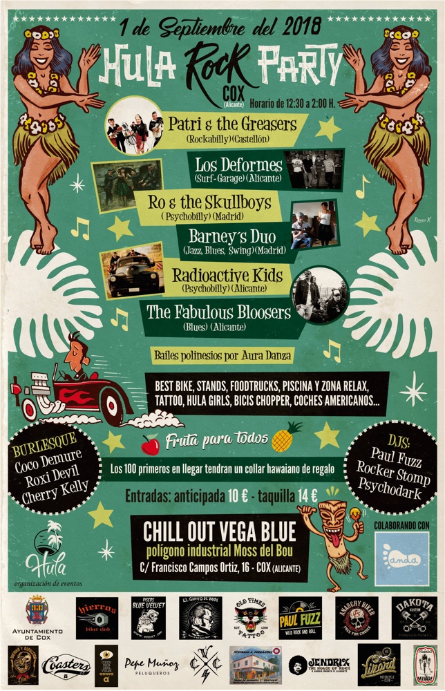La 'Hula Rock Party' pone el broche al verano en Cox en MÚSICA 