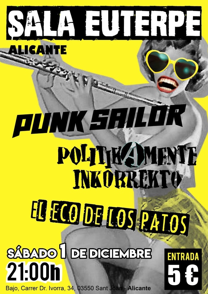 El punk rock irreverente de los valencianos Punk Sailor llega a la Sala Euterpe en MÚSICA