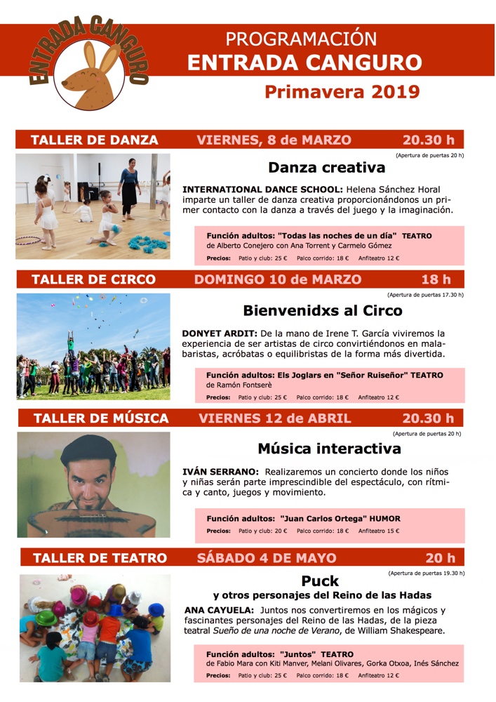 El Principal apuesta por el teatro en familia con su proyecto “Entrada Canguro” en ESCENA 