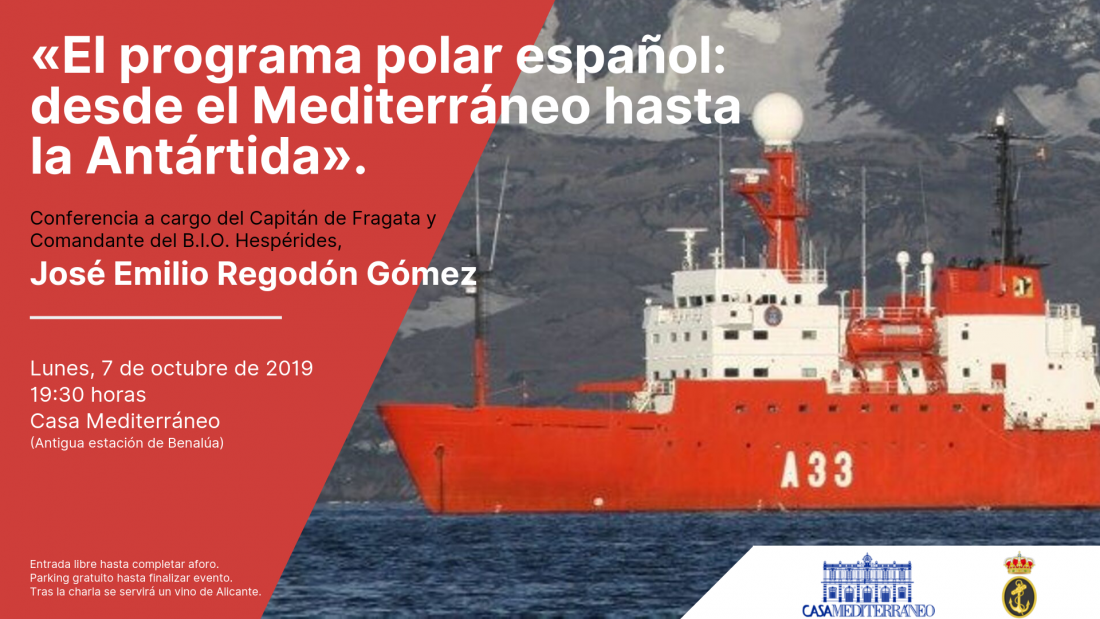 Casa Mediterráneo continúa en octubre con sus ciclos de música, gastronomía, cine, mujer y literatura en CONFERENCIAS 