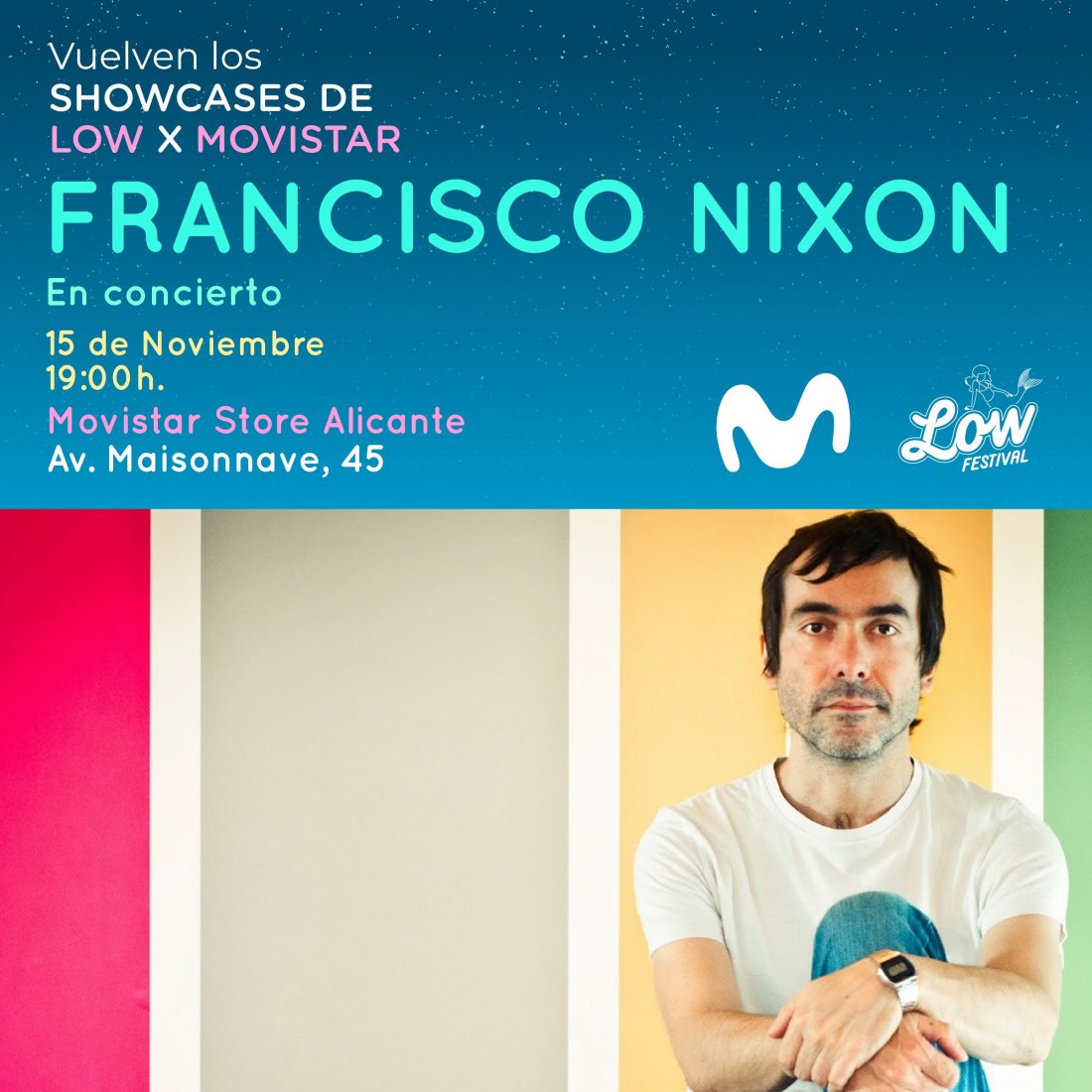 Francisco Nixon y Lois calientan el otoño en los Showcases de Low Festival x Movistar en MÚSICA 