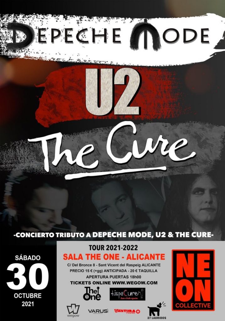 Tributo a los 80 de U2, Depeche Mode y The Cure por Neon Collective en la Sala The One en MÚSICA 