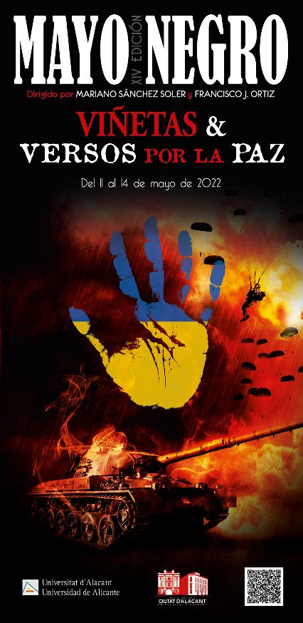 'Mayo Negro’ vuelve a la Sede Ciudad de Alicante, dedicado a “Viñetas y Versos por la Paz” en LETRAS 