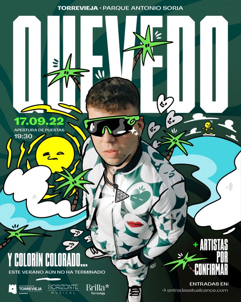 Quevedo encabeza el cartel de ‘Colorín Colorado’, festival que cierra el verano musical en Torrevieja en MÚSICA 