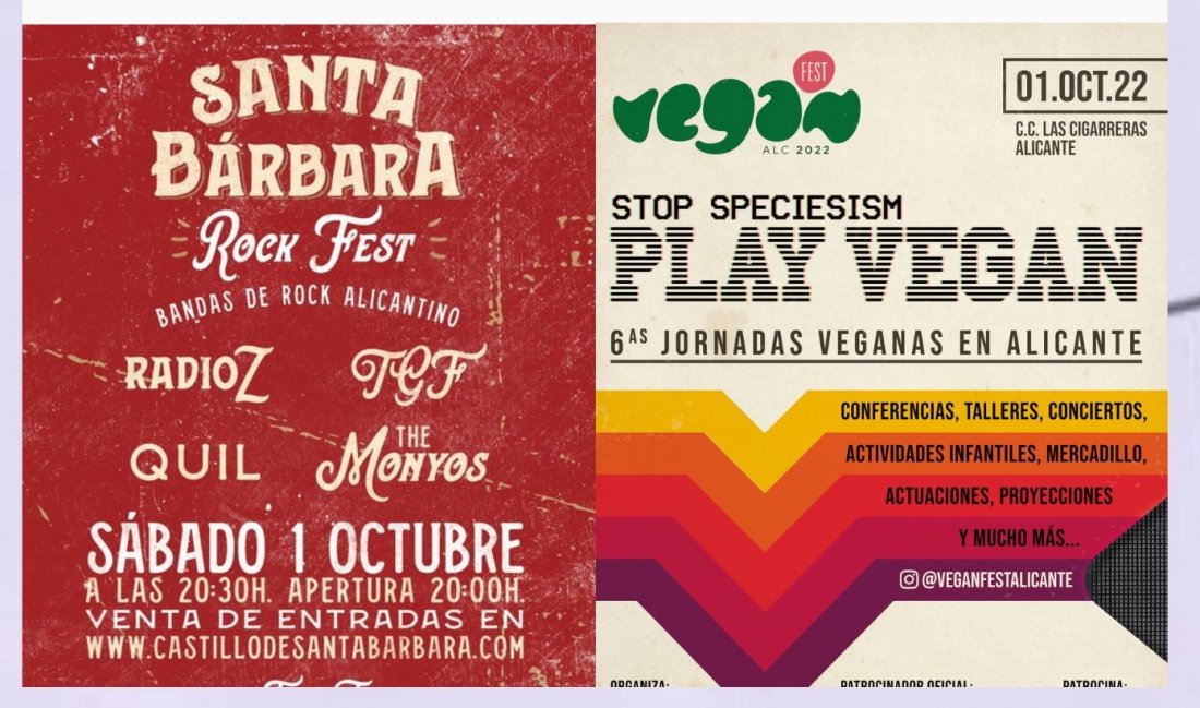 Este fin de semana en Alicante: desfile benéfico de 'Charlie', Vegan Fest en Las Cigarreras y Rock Fest en el Castillo en ESTILO DE VIDA 