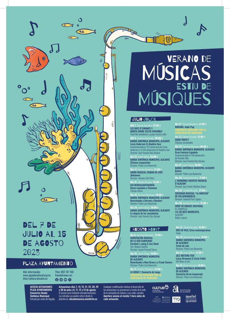 'Verano de músicas’ llega a la Plaza del Ayuntamiento con 21 conciertos del 7 de julio al 15 de agosto  en DESTACADOS MÚSICA 