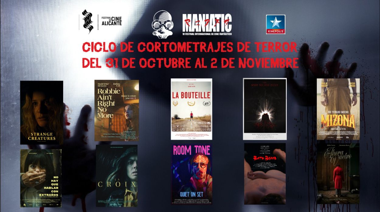 Cartel de las sesiones de cortos de Halloween