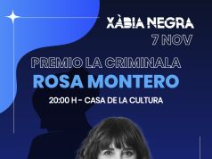 ‘Xàbia Negra’ celebra su 8ª edición con Rosa Montero como gran protagonista